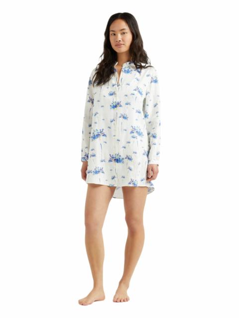 Vilebrequin Vilebrequin Women's Herbier Print Linen Shirt Dress in Off-White at Nordstrom
