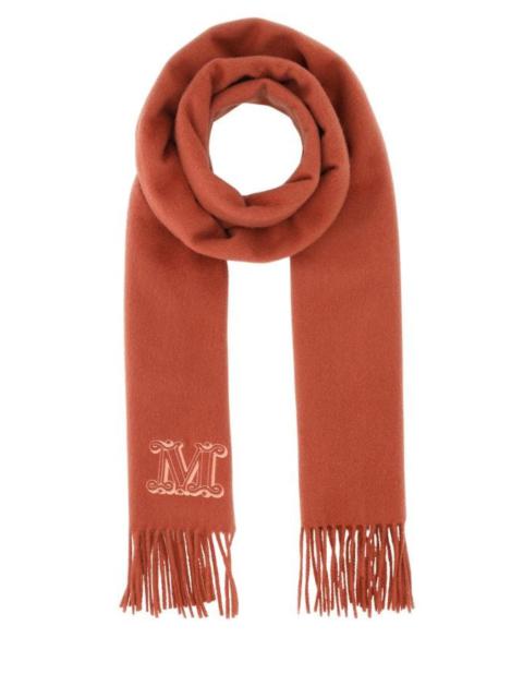 Max Mara Max Mara Woman Brick Cashmere Wsdalia Scarf