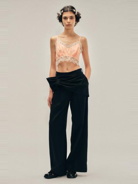 Simone Rocha Gathered Flower Sash Trousers
