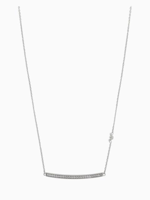 EMPORIO ARMANI STERLING SILVER ID NECKLACE