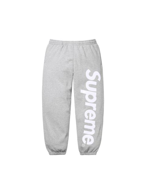 Supreme Supreme Satin Appliqué Sweatpant 'Heather Grey'