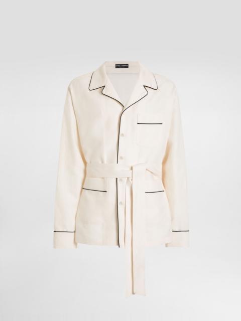 Dolce & Gabbana Linen fabric pajama jacket