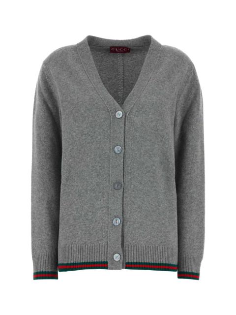 GUCCI Gucci Women Grey Wool Blend Cardigan