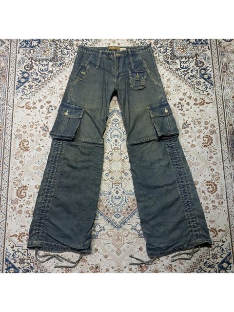 Other Designers If Six Was Nine - 2000s Y2K Body Butter Bondage Flare Cargo Jeans