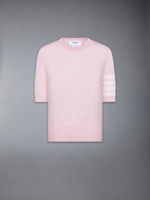 Thom Browne FINE MERINO WOOL 4-BAR TEE