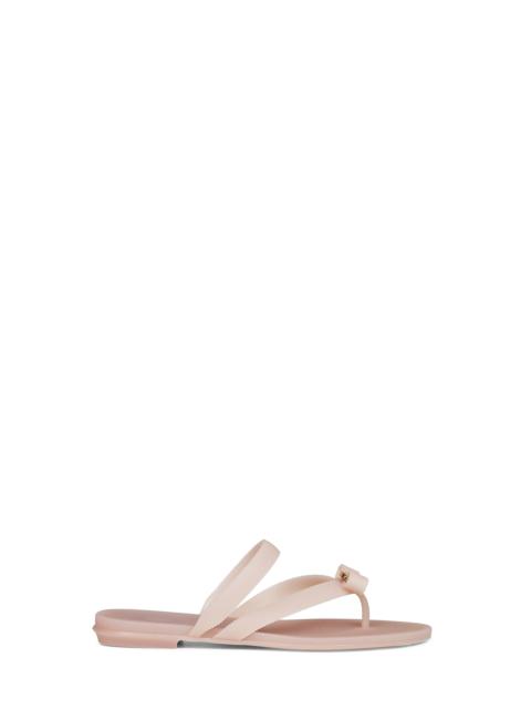 FERRAGAMO Ferragamo Women Pink Rubber Vara Bow Thong Sandals