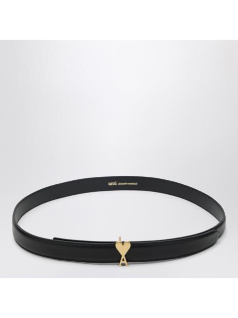 AMI Paris Ami Paris Black Ami De Cå“Ur Belt In Calfskin Men Men
