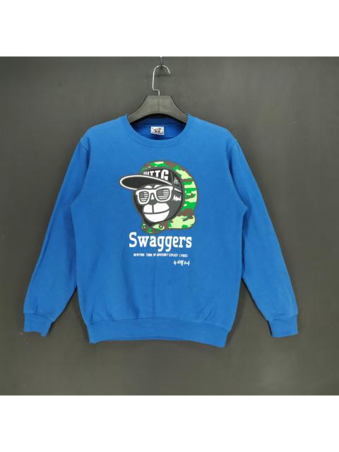 Other Designers Vintage - UITTG Baby Monkey Big Logo Camo Swagger Sweatshirt #973-39