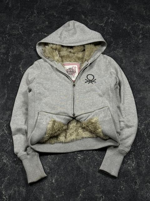 Other Designers Japanese Brand - Y2K LGB IfSixWasNine Style Full Faux Fur Double Zip Hoodie