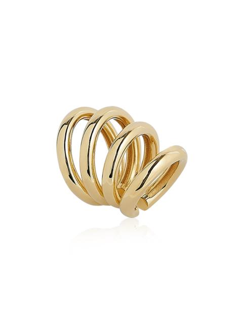 rabanne Stacked Ear Cuff gold