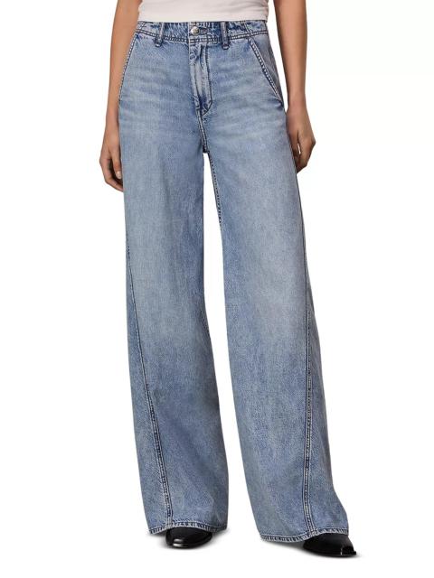 rag & bone Featherweight High Rise Wide Leg Jeans in Annie