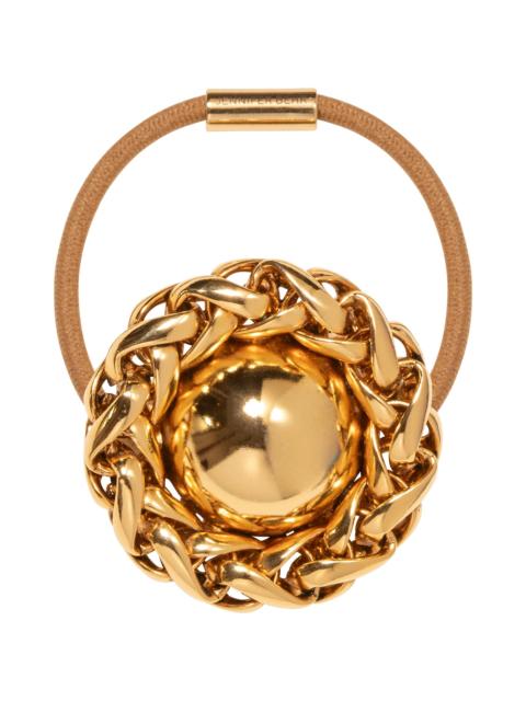 Jennifer Behr Jennifer Behr Brooke Ponytail Wrap in Gold at Nordstrom