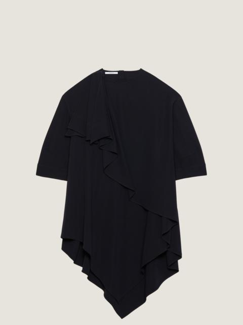 Givenchy ASYMMETRIC DRESS IN CREPE CADY WITH BOW DETAIL