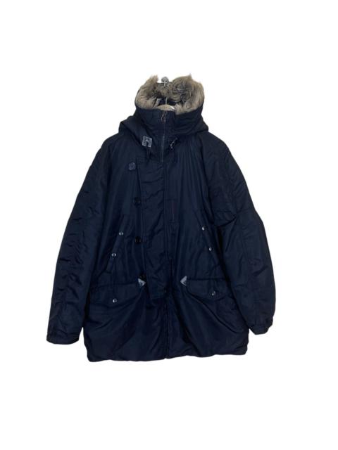 Other Designers Vintage - Avirex Officer Uniform Military Heavy Flying Hoodie Jacket