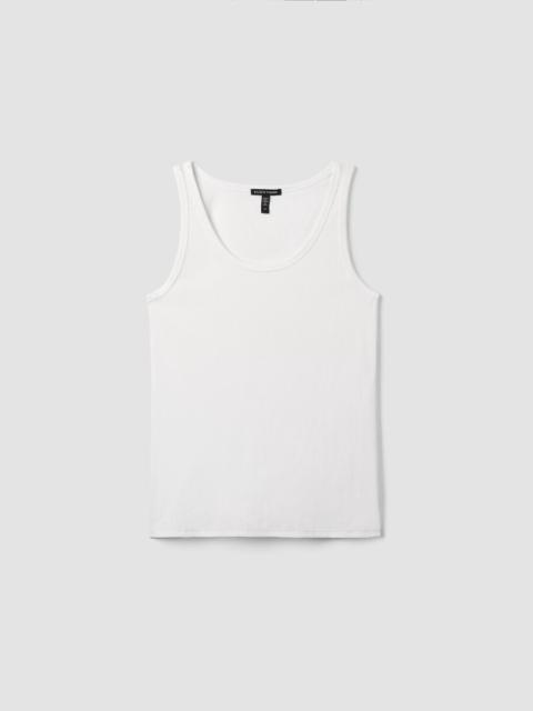 EILEEN FISHER Organic Cotton Stretch Rib Slim Tank