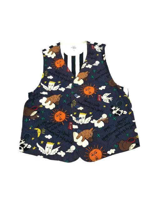 Other Designers Jean Charles De Castelbajac - Allover Printed Vest Vintage
