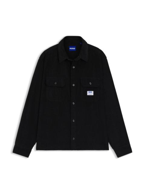 HUGO OVERSIZE-FIT SHIRT IN COTTON CORDUROY