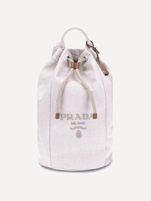 Prada Linen Bucket Bag