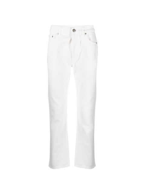 Palm Angels logo-embossed straight jeans