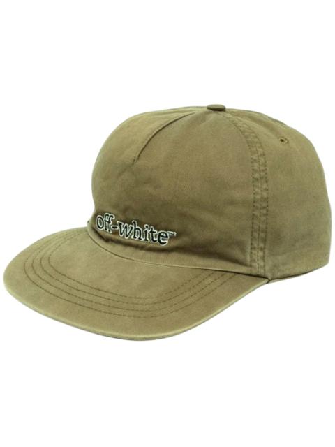 Off-White OFF-WHITE Slanted Logo Cap Green