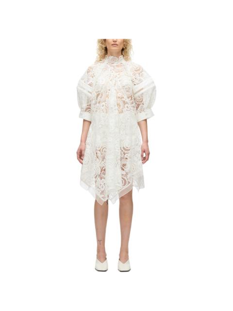 3.1 Phillip Lim 3.1 Phillip Lim Corded Embroidered Lace Flounce Mini Dress