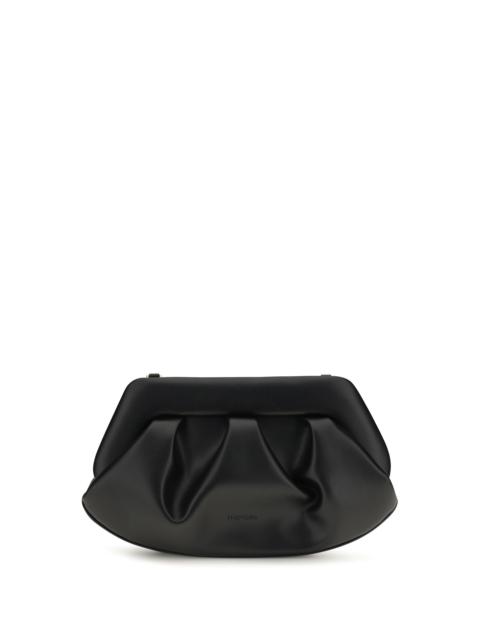 Other Designers Themoirè Emera Bios Vegan Leather Clutch Jet Black