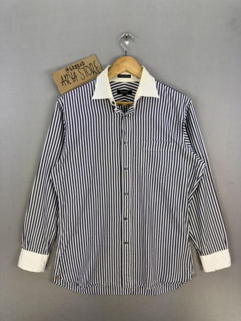 Burberry Burberry Black Label Stripes Flannel Shirt Button Up