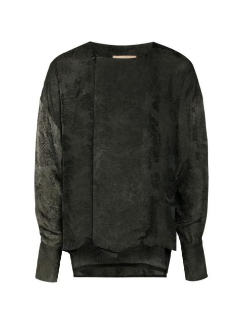 UMA WANG patterned-jacquard shirt