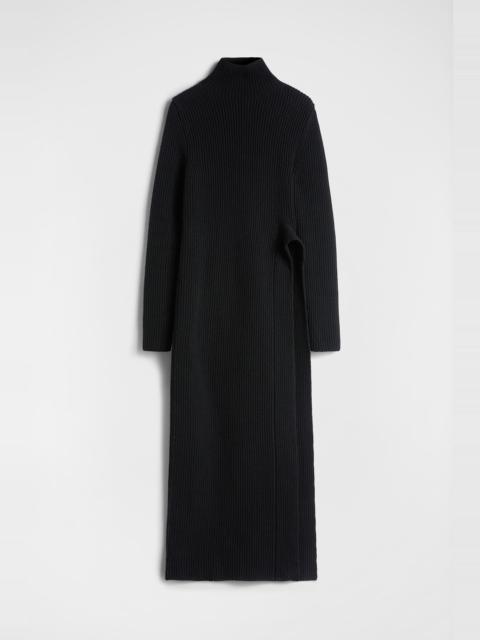 Jil Sander Wool High-Neck Dress