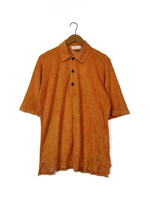 Stone Island SS97 Orange Cotton Polo Shirt Tops