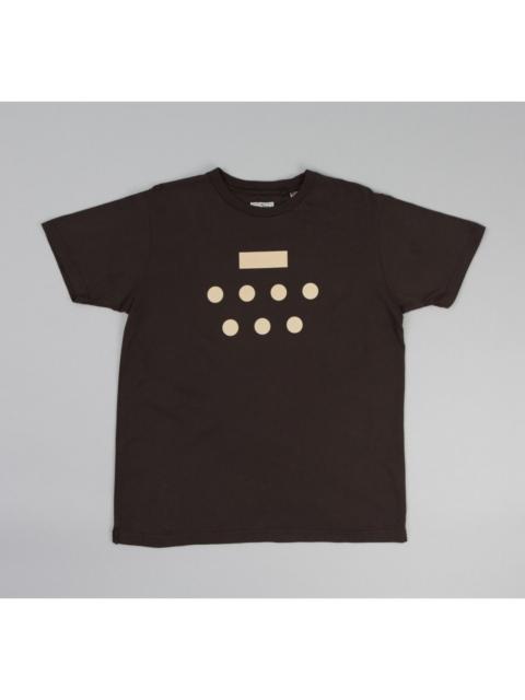 Other Designers The Hill-Side - Morse Code Printed T-Shirt Faded Black