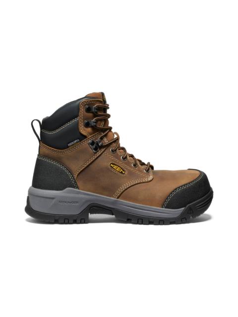 KEEN Women's Evanston 6" Waterproof Boot (Carbon Toe)
