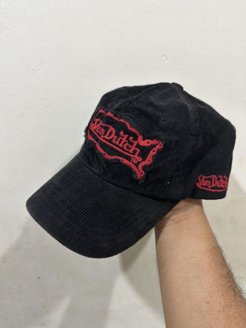 Other Designers Vintage - VTG Distress Corduroy Von Dutch Hat