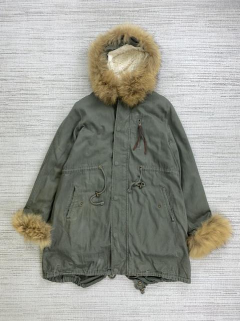 Other Designers If Six Was Nine × Japanese Brand × Vintage - Vintag Ruirue LGB Style Faux Fur Hoodie Parka Jacket