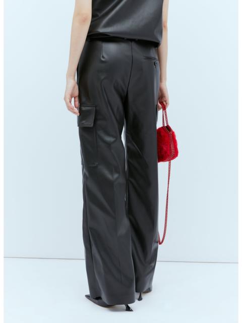 Stella McCartney Stella Mccartney Women Cargo Vegan Leather Pants