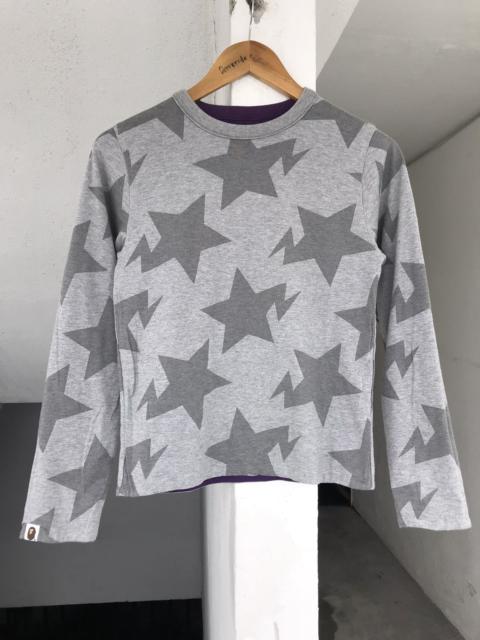 A BATHING APE® 2005 Bape Star Grey Riversible Long sleeve