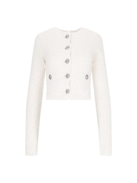 BALENCIAGA Button Crop Cardigan
