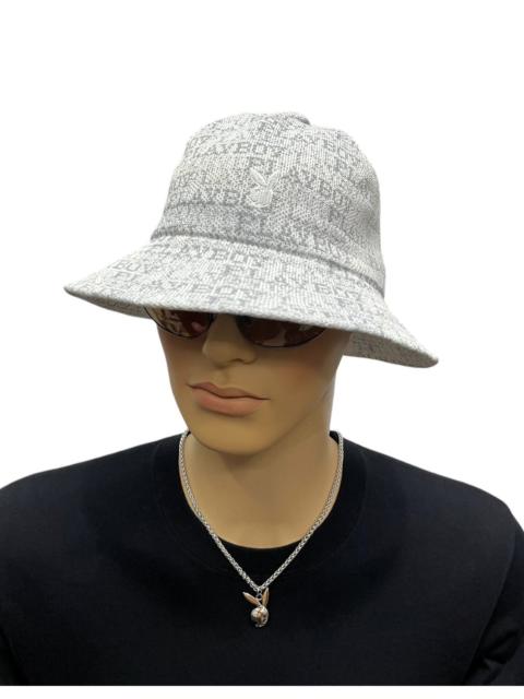Other Designers 🐰Vintage 90’s PLAYBOY Monogram Sparkling Silver Bucket Hat