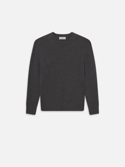 FRAME Light Weight Crewneck in Grey Melange