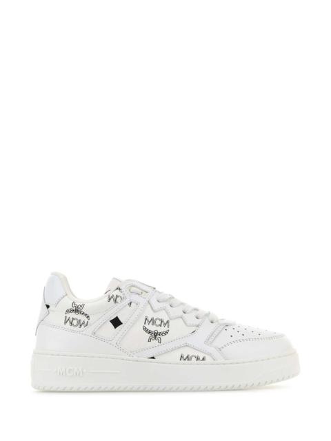 Mcm Women Printed Canvas Terrain Sneakers