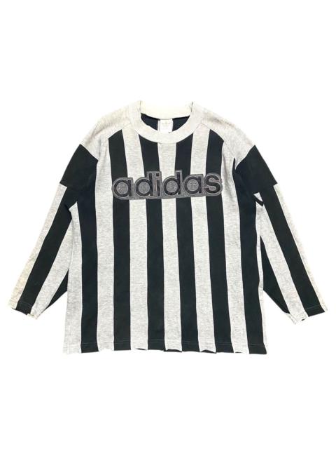Vintage 90s Adidas Striped Pullover Sweatshirt
