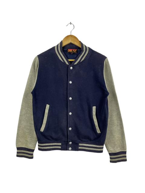 Other Designers Japanese Brand - Seven Lives Johann Earl Varsity Jacket Grey Navy