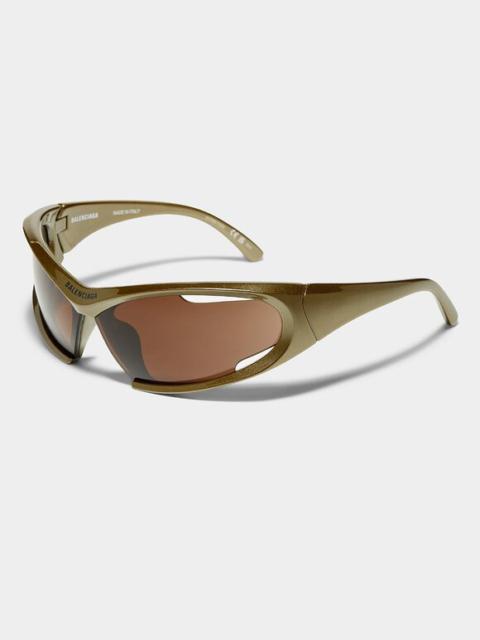 BALENCIAGA BNWT AW24 BALENCIAGA DYNAMO MASK SUNGLASSES BB0318S