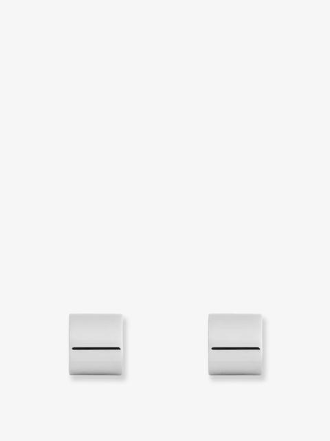 TOTEME Toteme Brass Huggie Earrings Silver