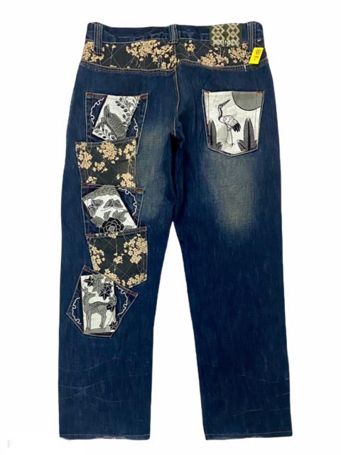 Other Designers Japanese Brand - Karakuri Tamashii Denim Embroidery Fish koi nice Pocket