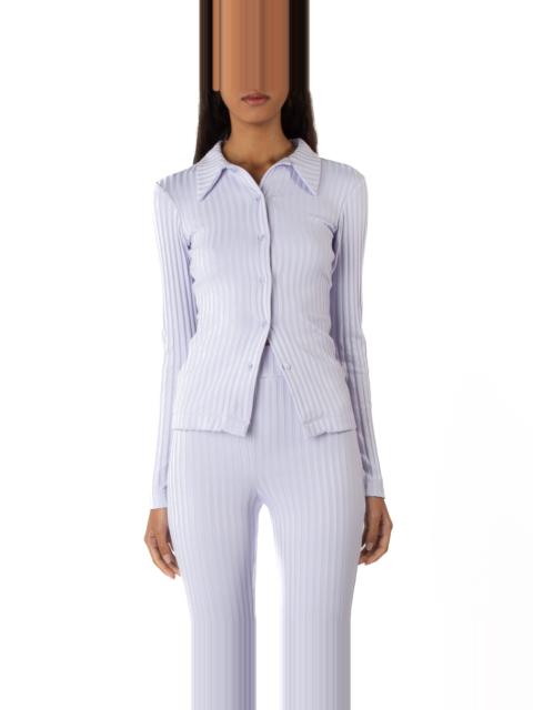 Elleme Ribbed Cardigan Lilac