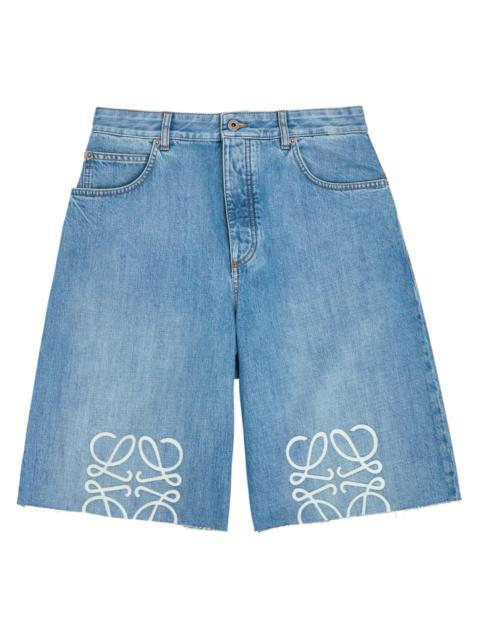 Loewe Loewe Anagram Denim Shorts