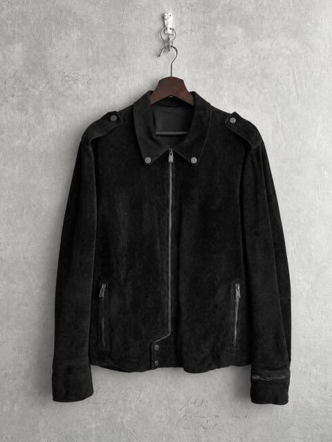 BALENCIAGA Balenciaga 15AW Black Suede Leather Jacket