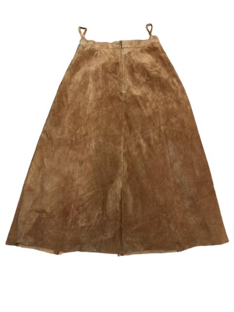 Other Designers Vintage - Lord & taylor suede leather skirt