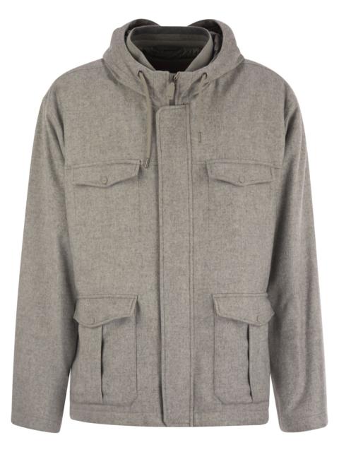 Herno Herno Men Field Jacket In Silk And Cashmere